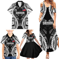 Personalised Remember Samoa Black Saturday Family Matching Summer Maxi Dress and Hawaiian Shirt Samoa Mo Samoa LT05 - Polynesian Pride