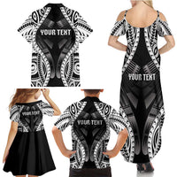 Personalised Remember Samoa Black Saturday Family Matching Summer Maxi Dress and Hawaiian Shirt Samoa Mo Samoa LT05 - Polynesian Pride
