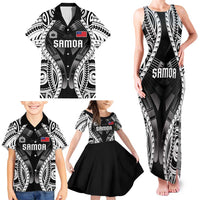 Personalised Remember Samoa Black Saturday Family Matching Tank Maxi Dress and Hawaiian Shirt Samoa Mo Samoa LT05 - Polynesian Pride