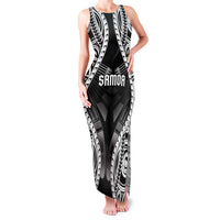Personalised Remember Samoa Black Saturday Family Matching Tank Maxi Dress and Hawaiian Shirt Samoa Mo Samoa LT05 Mom's Dress Black - Polynesian Pride