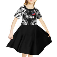 Personalised Remember Samoa Black Saturday Kid Short Sleeve Dress Samoa Mo Samoa LT05 - Polynesian Pride