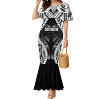Personalised Remember Samoa Black Saturday Mermaid Dress Samoa Mo Samoa LT05 Women Black - Polynesian Pride