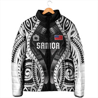 Personalised Remember Samoa Black Saturday Padded Jacket Samoa Mo Samoa LT05 - Polynesian Pride
