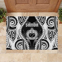 Remember Samoa Black Saturday Rubber Doormat Samoa Mo Samoa LT05 Black - Polynesian Pride