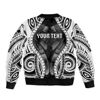 Personalised Remember Samoa Black Saturday Sleeve Zip Bomber Jacket Samoa Mo Samoa LT05 - Polynesian Pride