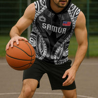 Personalised Remember Samoa Black Saturday Sleeveless Hoodie Samoa Mo Samoa LT05 - Polynesian Pride
