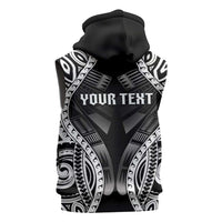 Personalised Remember Samoa Black Saturday Sleeveless Zip Hoodie Samoa Mo Samoa LT05 - Polynesian Pride