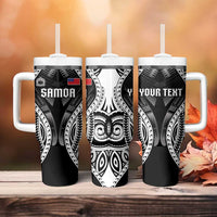 Personalised Remember Samoa Black Saturday Tumbler With Handle Samoa Mo Samoa - Polynesian Pride