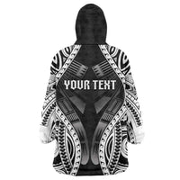 Personalised Remember Samoa Black Saturday Wearable Blanket Hoodie Samoa Mo Samoa LT05 - Polynesian Pride