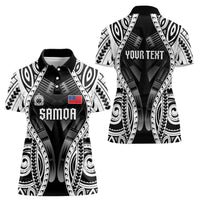Personalised Remember Samoa Black Saturday Women Polo Shirt Samoa Mo Samoa LT05 - Polynesian Pride
