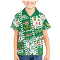 Norfolk Island Christmas Family Matching Mermaid Dress and Hawaiian Shirt Festive Beach Vibes - Polynesian Pride