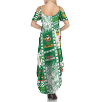 Norfolk Island Christmas Family Matching Summer Maxi Dress and Hawaiian Shirt Festive Beach Vibes - Polynesian Pride