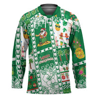 Norfolk Island Christmas Hockey Jersey Festive Beach Vibes LT05 Unisex Green - Polynesian Pride
