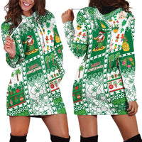 Norfolk Island Christmas Hoodie Dress Festive Beach Vibes - Polynesian Pride