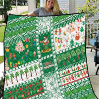 Norfolk Island Christmas Quilt Festive Beach Vibes - Polynesian Pride