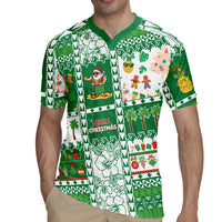 Norfolk Island Christmas Rugby Jersey Festive Beach Vibes LT05 - Polynesian Pride