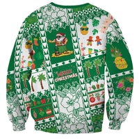 Norfolk Island Christmas Sweatshirt Festive Beach Vibes LT05 - Polynesian Pride