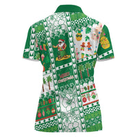 Norfolk Island Christmas Women Polo Shirt Festive Beach Vibes LT05 - Polynesian Pride