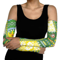 Pitcairn Islands Christmas Arm Sleeves Festive Beach Vibes - Polynesian Pride