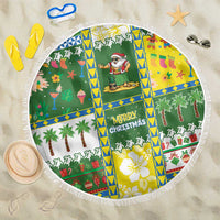 Pitcairn Islands Christmas Beach Blanket Festive Beach Vibes - Polynesian Pride