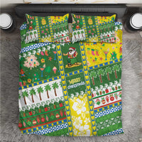 Pitcairn Islands Christmas Bedding Set Festive Beach Vibes - Polynesian Pride