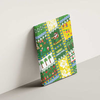 Pitcairn Islands Christmas Canvas Wall Art Festive Beach Vibes - Polynesian Pride