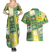 Pitcairn Islands Christmas Couples Matching Summer Maxi Dress and Hawaiian Shirt Festive Beach Vibes LT05 - Polynesian Pride
