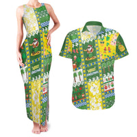 Pitcairn Islands Christmas Couples Matching Tank Maxi Dress and Hawaiian Shirt Festive Beach Vibes LT05 Colorful - Polynesian Pride