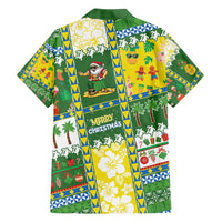Pitcairn Islands Christmas Family Matching Puletasi and Hawaiian Shirt Festive Beach Vibes - Polynesian Pride