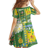 Pitcairn Islands Christmas Family Matching Short Sleeve Bodycon Dress and Hawaiian Shirt Festive Beach Vibes - Polynesian Pride