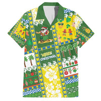 Pitcairn Islands Christmas Family Matching Short Sleeve Bodycon Dress and Hawaiian Shirt Festive Beach Vibes - Polynesian Pride
