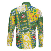 Pitcairn Islands Christmas Family Matching Short Sleeve Bodycon Dress and Hawaiian Shirt Festive Beach Vibes - Polynesian Pride