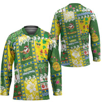 Pitcairn Islands Christmas Hockey Jersey Festive Beach Vibes LT05 - Polynesian Pride