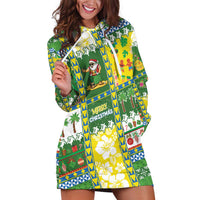 Pitcairn Islands Christmas Hoodie Dress Festive Beach Vibes LT05 Colorful - Polynesian Pride