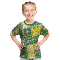 Pitcairn Islands Christmas Kid T Shirt Festive Beach Vibes LT05 Colorful - Polynesian Pride