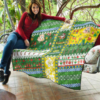 Pitcairn Islands Christmas Quilt Festive Beach Vibes - Polynesian Pride