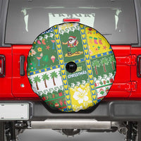 Pitcairn Islands Christmas Spare Tire Cover Festive Beach Vibes - Polynesian Pride