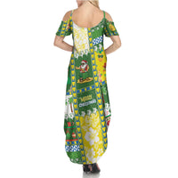 Pitcairn Islands Christmas Summer Maxi Dress Festive Beach Vibes LT05 - Polynesian Pride