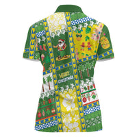 Pitcairn Islands Christmas Women Polo Shirt Festive Beach Vibes LT05 - Polynesian Pride