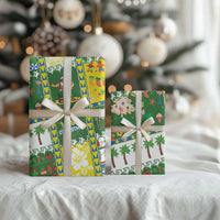 Pitcairn Islands Christmas Wrapping Paper Festive Beach Vibes - Polynesian Pride
