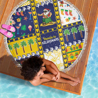 Tokelau Christmas Beach Blanket Festive Beach Vibes - Polynesian Pride