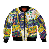Tokelau Christmas Bomber Jacket Festive Beach Vibes LT05 Unisex Colorful - Polynesian Pride