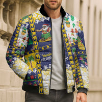 Tokelau Christmas Bomber Puffer Jacket Festive Beach Vibes LT05 - Polynesian Pride