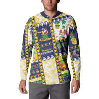 Tokelau Christmas Button Sweatshirt Festive Beach Vibes LT05 - Polynesian Pride