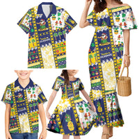 Tokelau Christmas Family Matching Mermaid Dress and Hawaiian Shirt Festive Beach Vibes - Polynesian Pride