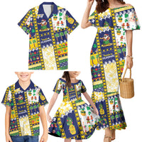 Tokelau Christmas Family Matching Mermaid Dress and Hawaiian Shirt Festive Beach Vibes - Polynesian Pride