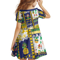 Tokelau Christmas Family Matching Off Shoulder Maxi Dress and Hawaiian Shirt Festive Beach Vibes - Polynesian Pride