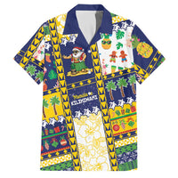 Tokelau Christmas Family Matching Off Shoulder Maxi Dress and Hawaiian Shirt Festive Beach Vibes - Polynesian Pride