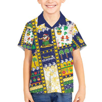 Tokelau Christmas Family Matching Tank Maxi Dress and Hawaiian Shirt Festive Beach Vibes - Polynesian Pride