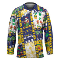 Tokelau Christmas Hockey Jersey Festive Beach Vibes LT05 Unisex Colorful - Polynesian Pride